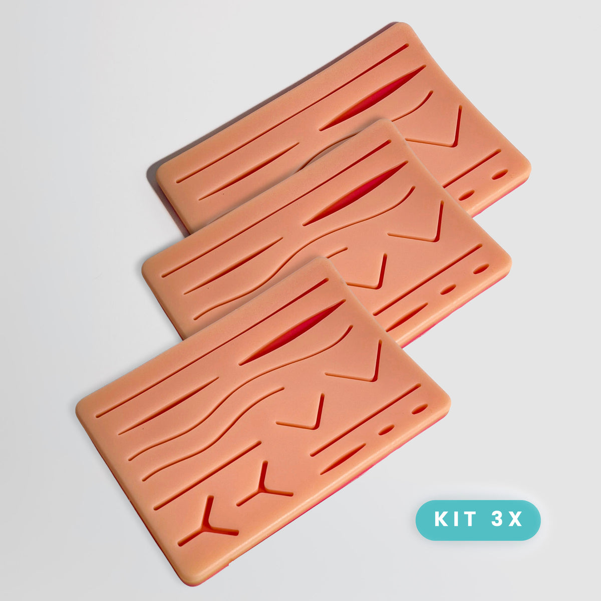 Conjunto 3x Peles de sutura